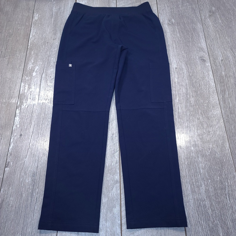 FIGS Axim Cargo Scrub Pants Men Size S Navy Blue Technical Collection 1000204R